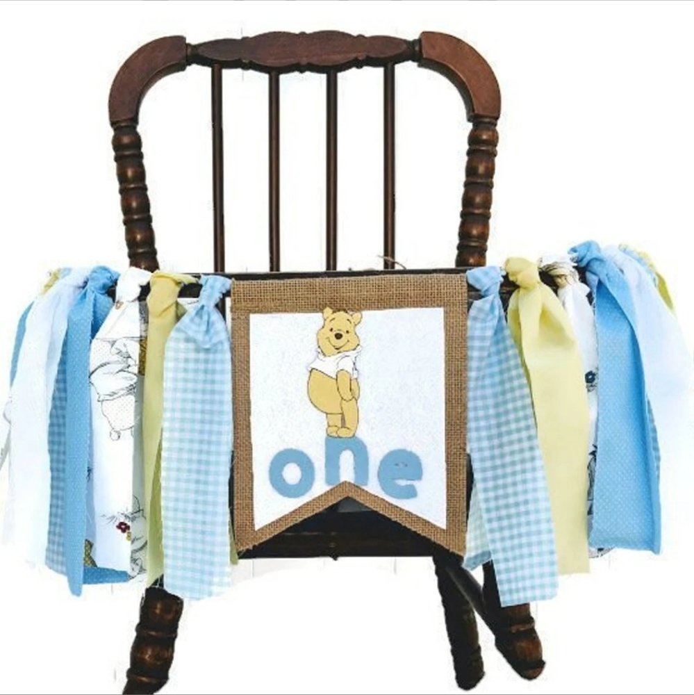 Winnie the Pooh Fabric High Chair Banner